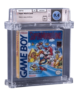 1989 Nintendo Game Boy "Super Mario Land" Yellow Screenshots (Mid Production) Sealed Video Game - WATA 9.4/A+